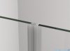 Ronal Cadura Black Line drzwi wahadłowe 80cm jednoczęściowe prawe z profilem przyściennym  czarny mat CA1CD0800607